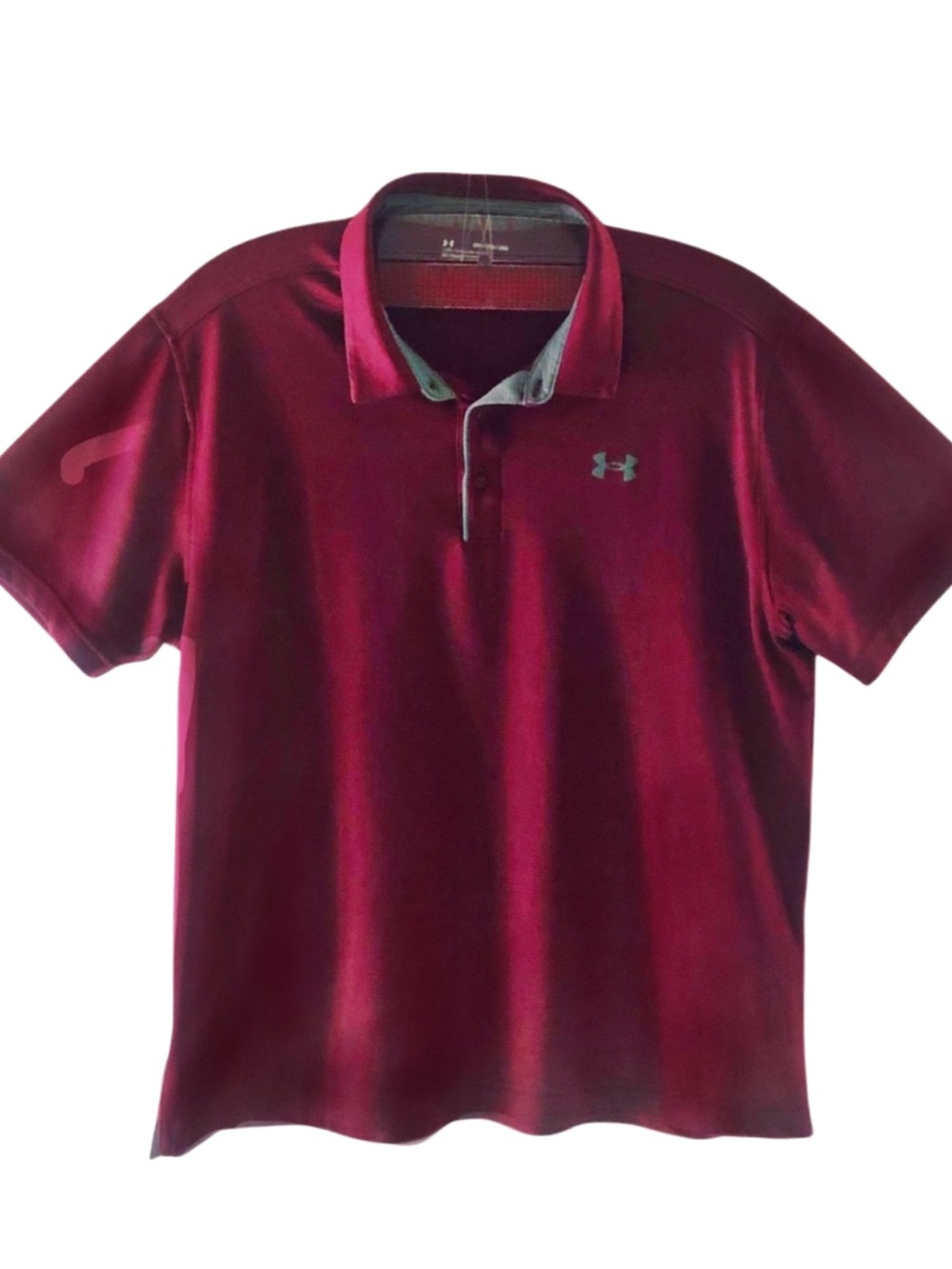 Under Armour Mens Burgundy 2X Short Sleeve Polo Shirt